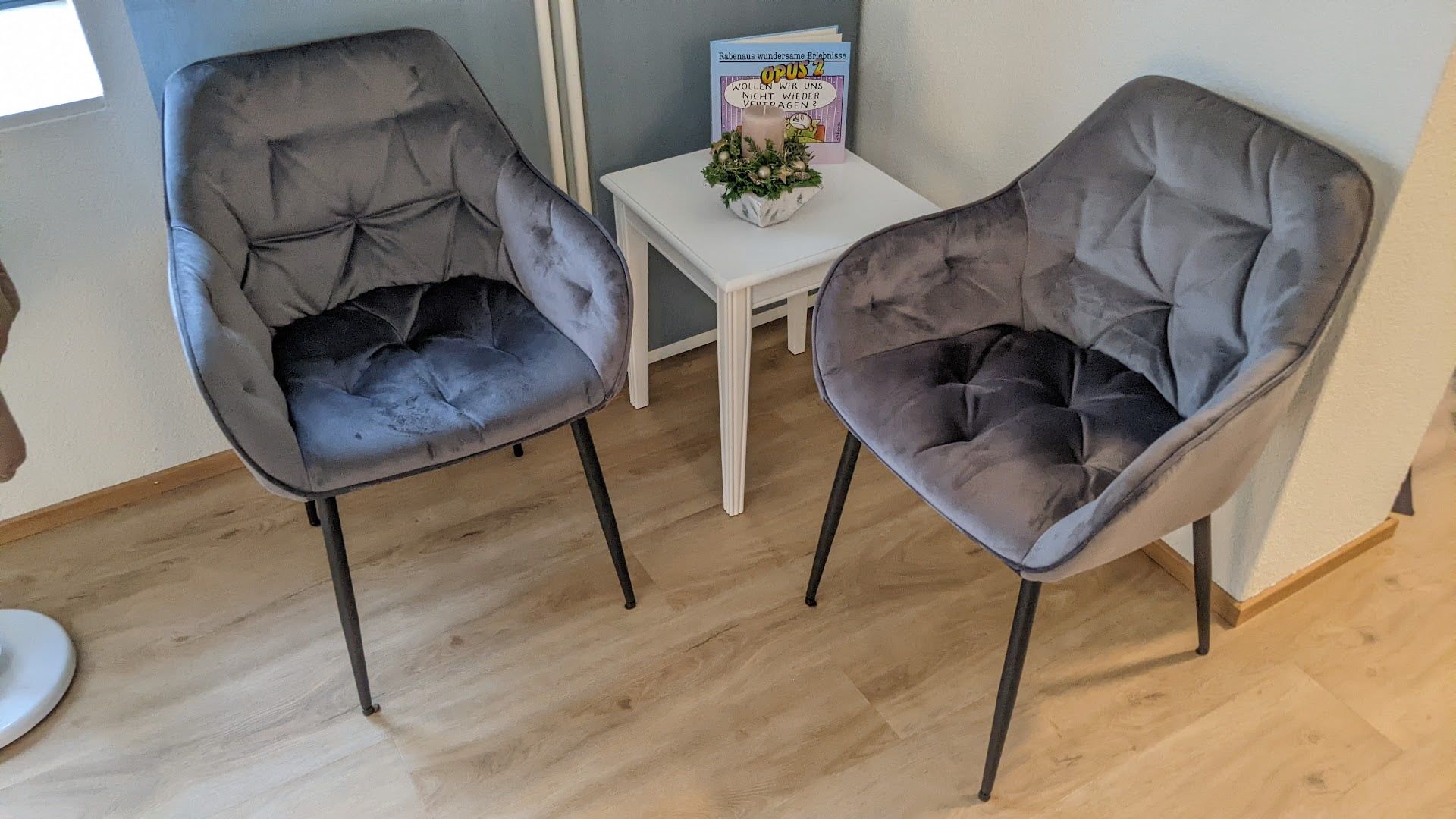 Wartebereich in der Fusspflegepraxis