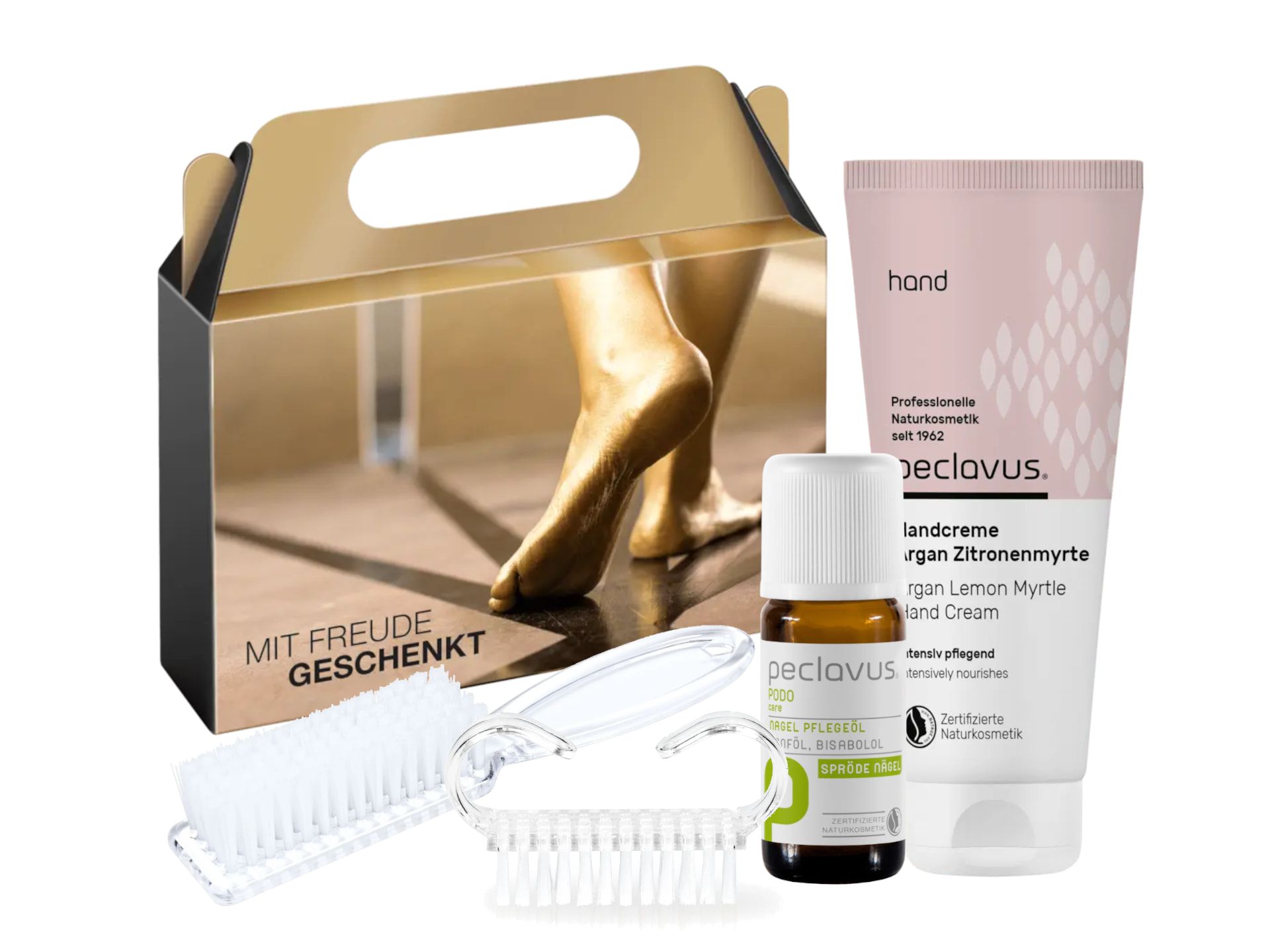 Peclavus Geschenk-Set gepflegte Hände Argan Zitronenmyrte