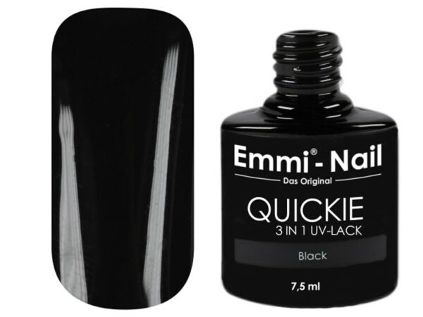 Emmi Nail Quickie 3in1 UV Lack Farbe Black quickie black 1
