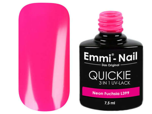 Emmi Nail Quickie 3in1 UV Lack Farbe Neon Fuchsia 95404 quickie neon fuchsia tip 1