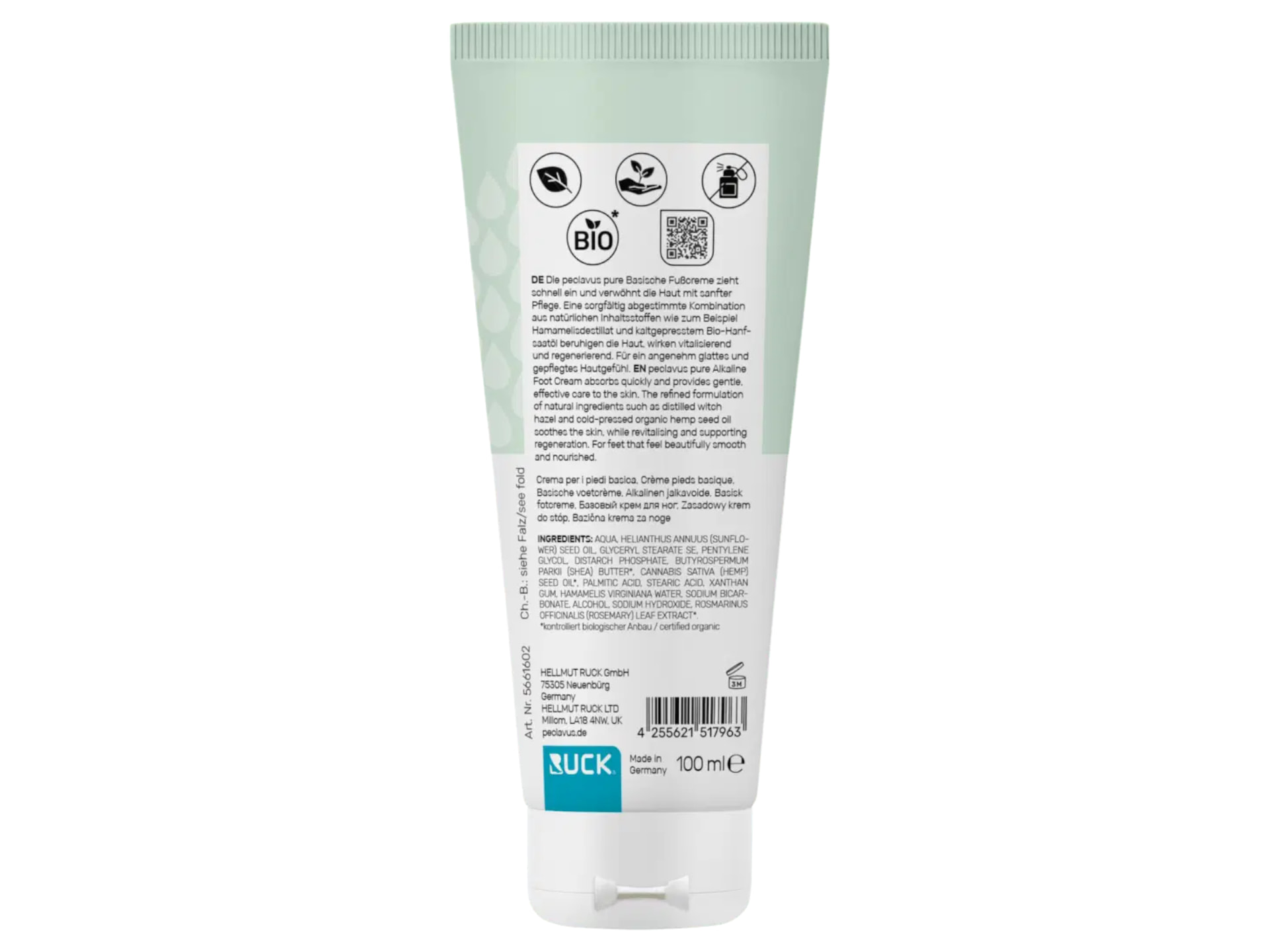 Peclavus pure Basische Fusscreme