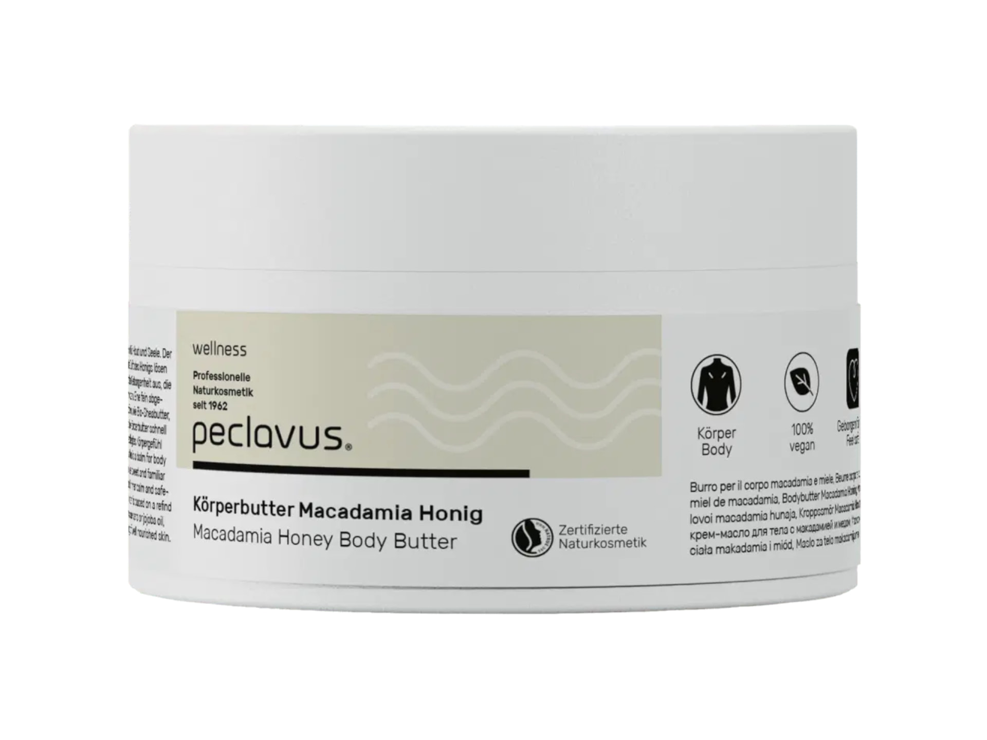 Peclavus Wellness Körperbutter Macadamia Honig