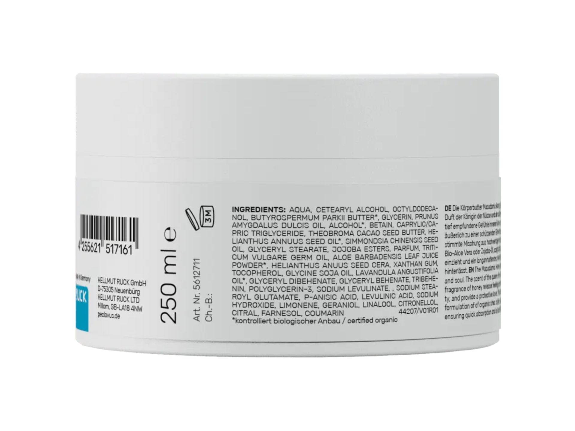 Peclavus Wellness Körperbutter Macadamia Honig