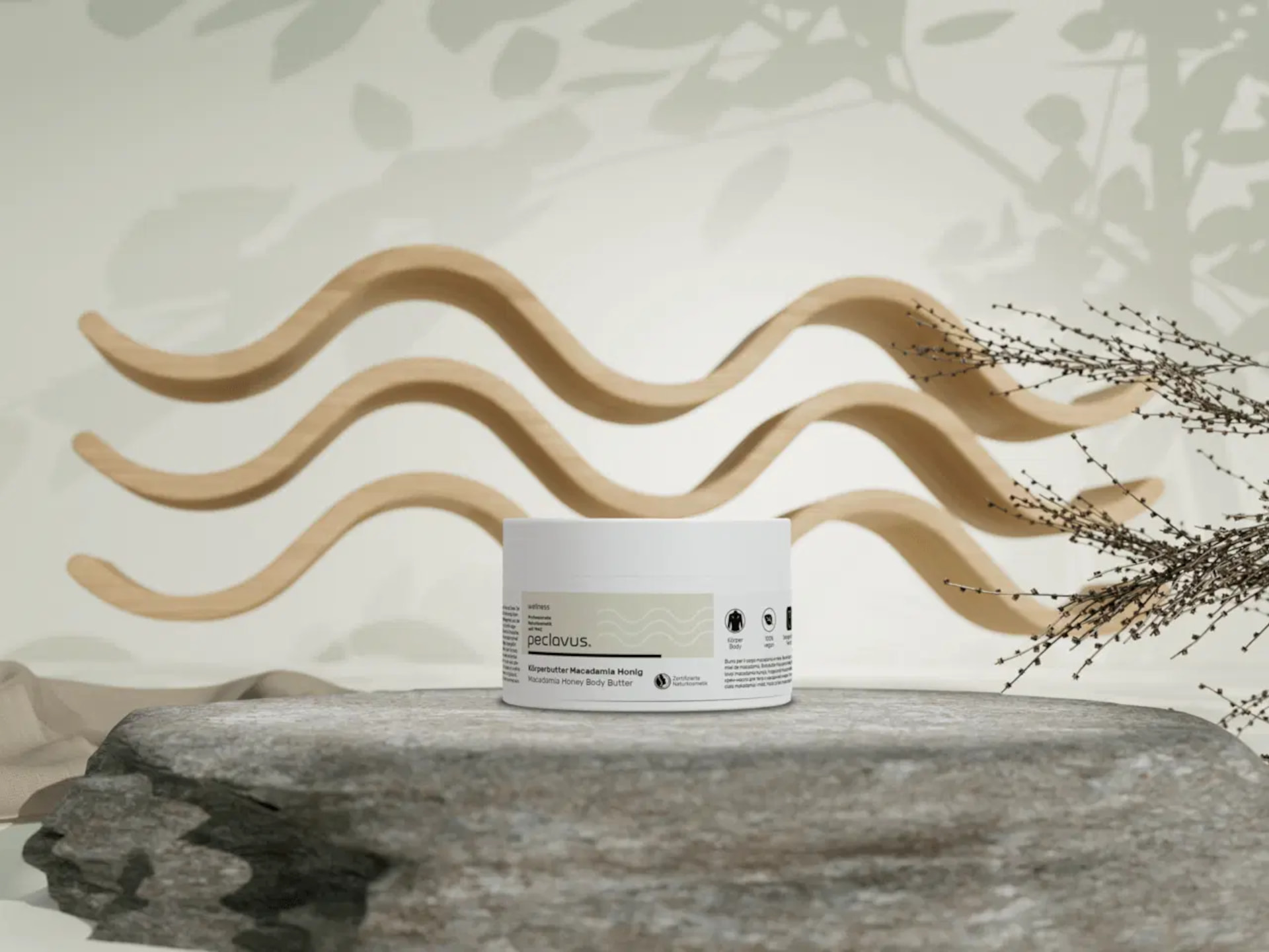 Peclavus Wellness Körperbutter Macadamia Honig