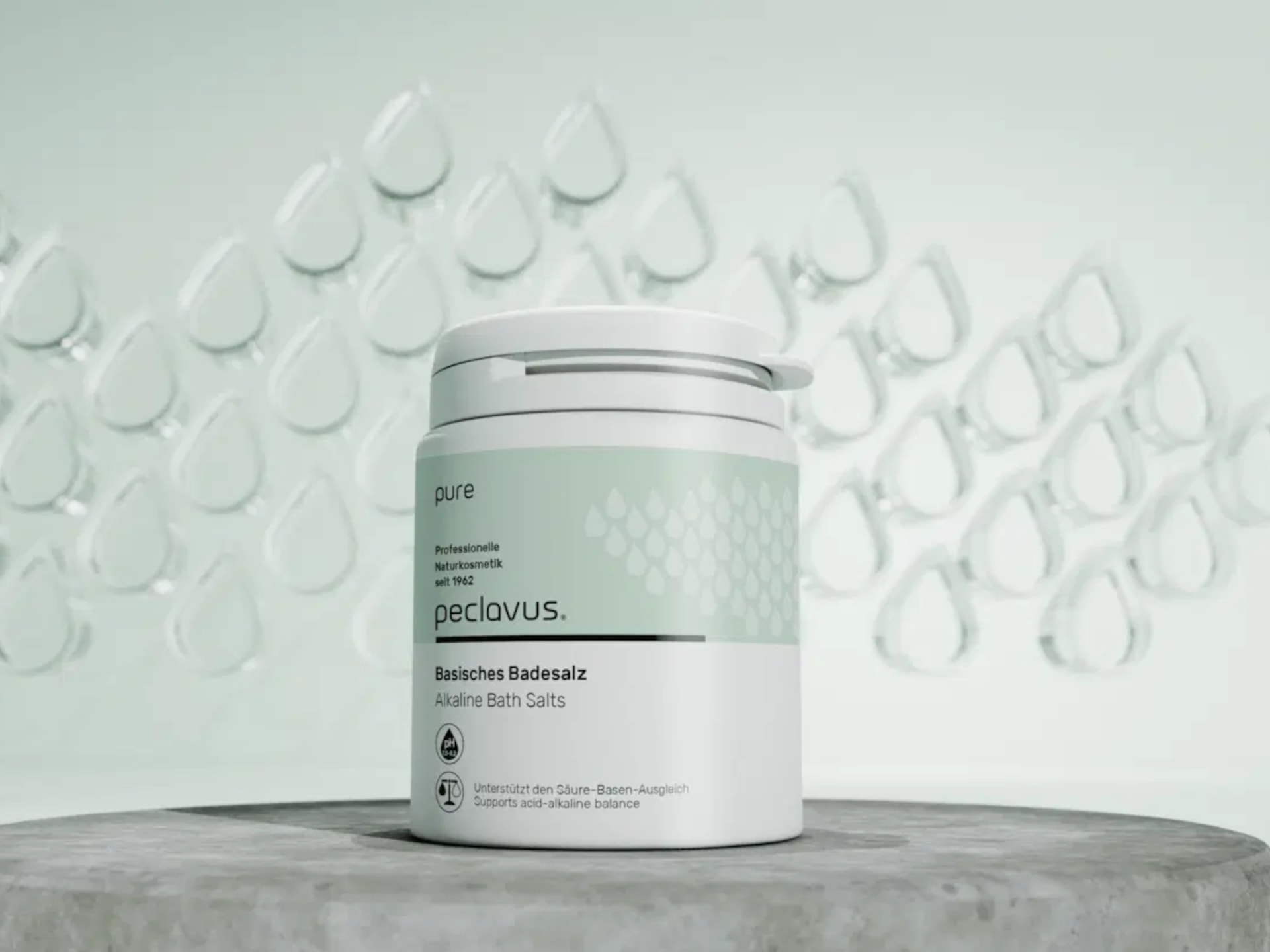 Peclavus pure Basisches Badesalz 1000g