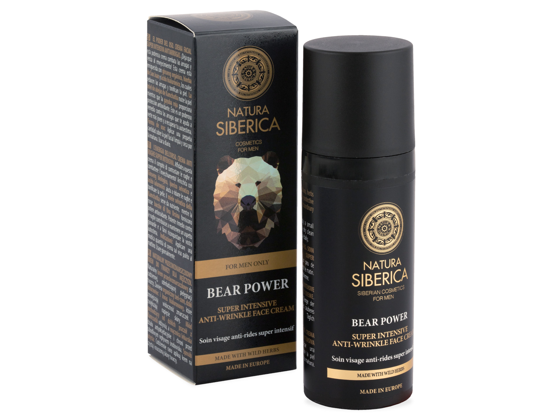 Natura Siberica Men Anti-Falten-Gesichtscreme Starker Bär