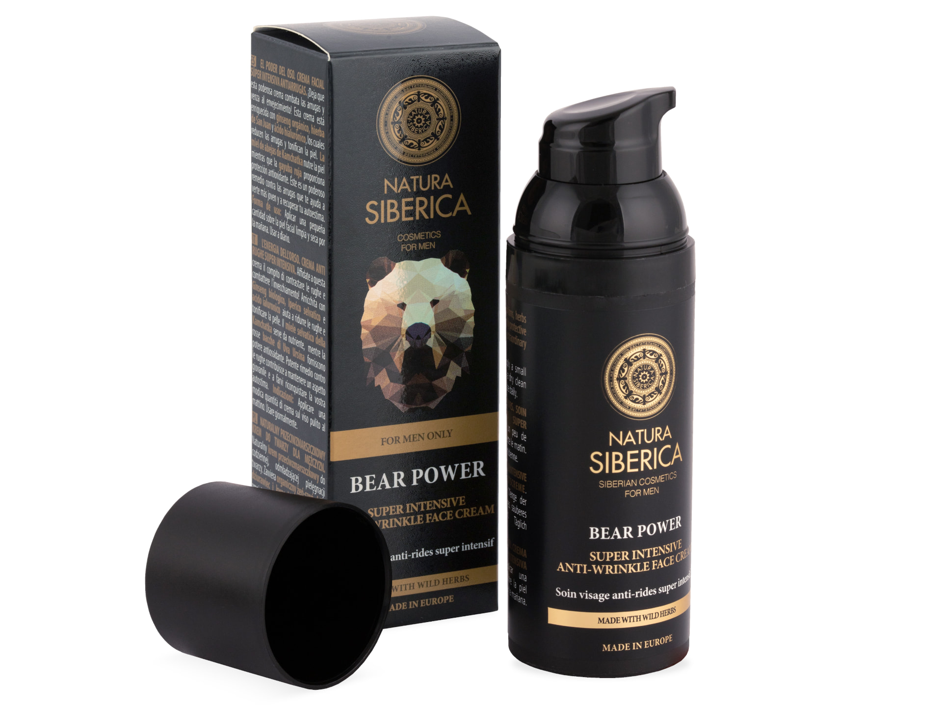 Natura Siberica Men Anti-Falten-Gesichtscreme Starker Bär