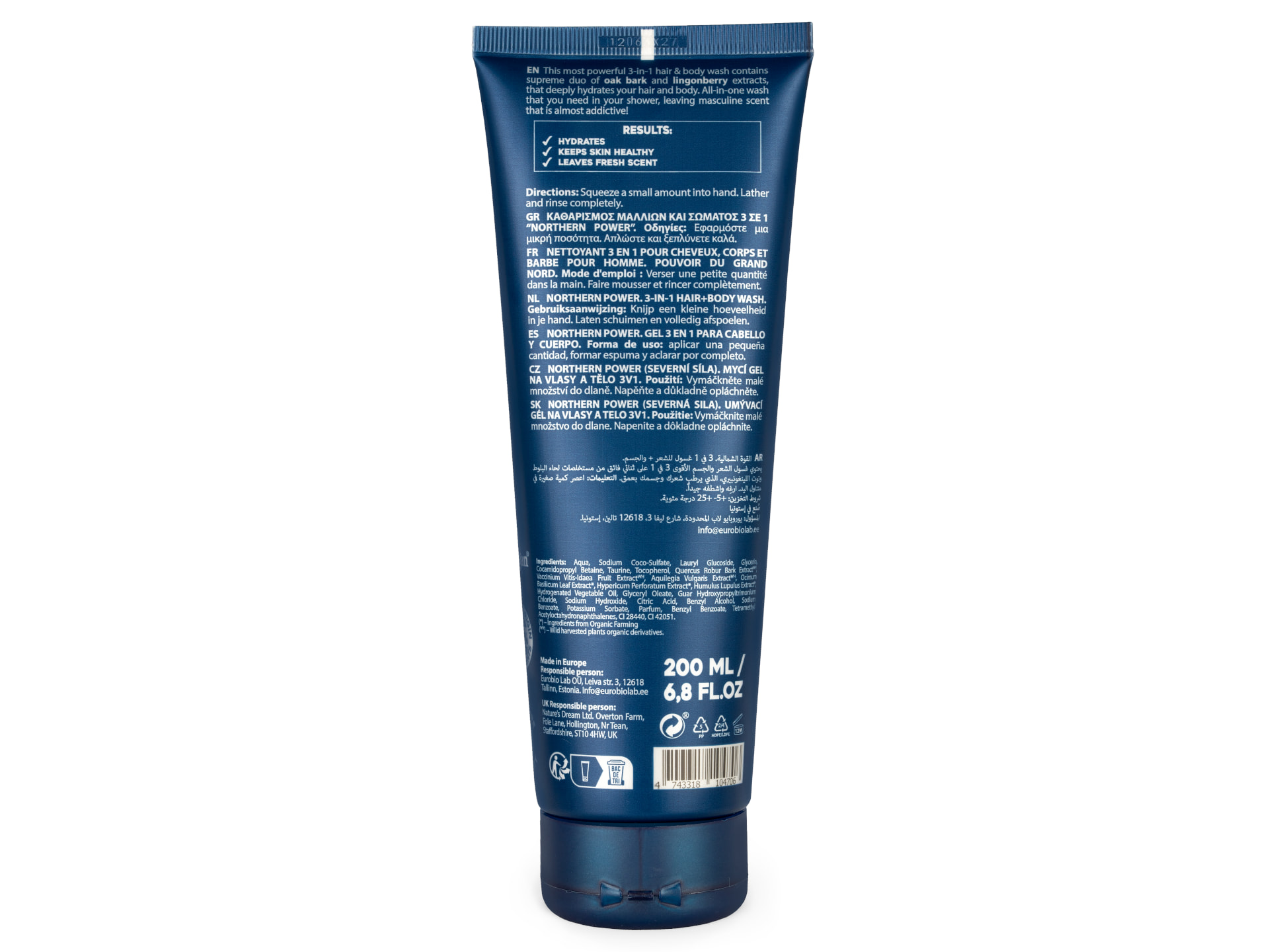 Natura Siberica Men 2-in-1 Duschgel Icy Energy