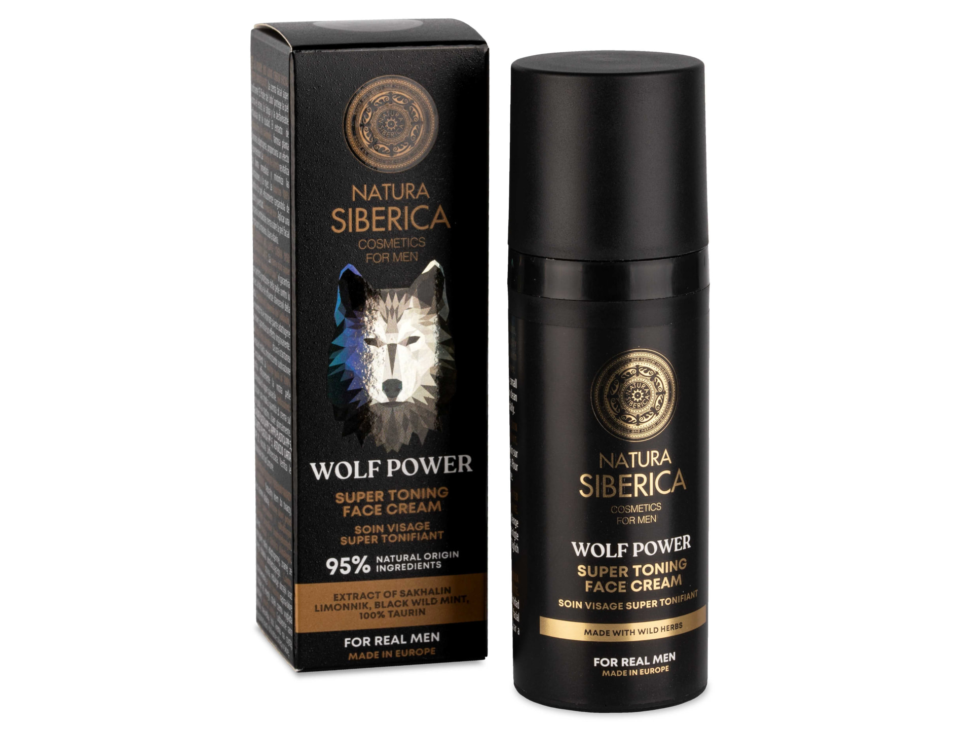 Natura Siberica Men Tonisierende Gesichtscreme Starker Wolf